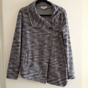 Kensie Asymmetrical Sweater Jacket M